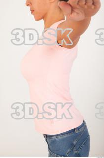 Upper body pink t shirt of Oxana  0004